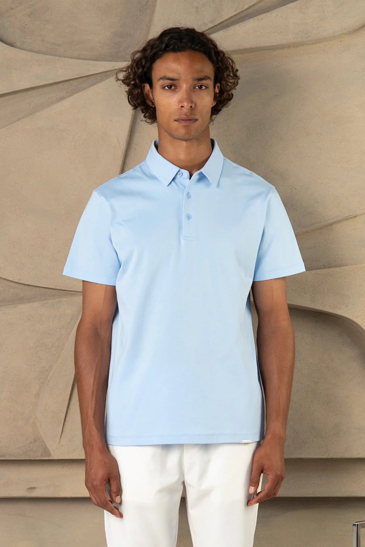 THE CAPRI POLO LIGHT BLU