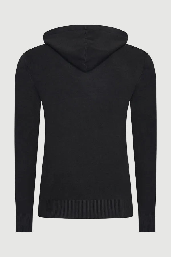 The Savano pullover hooded Black