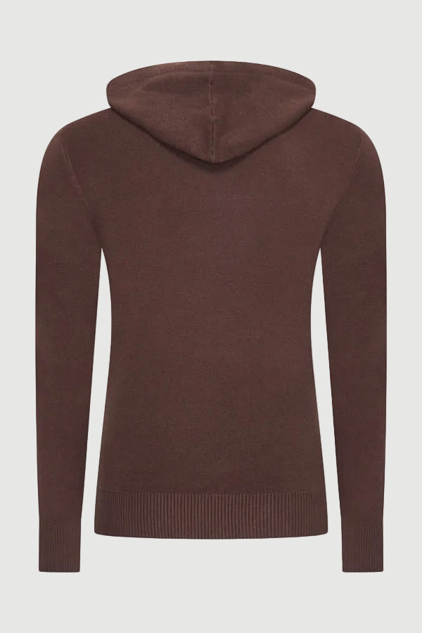 The savano pullover hooded espresso