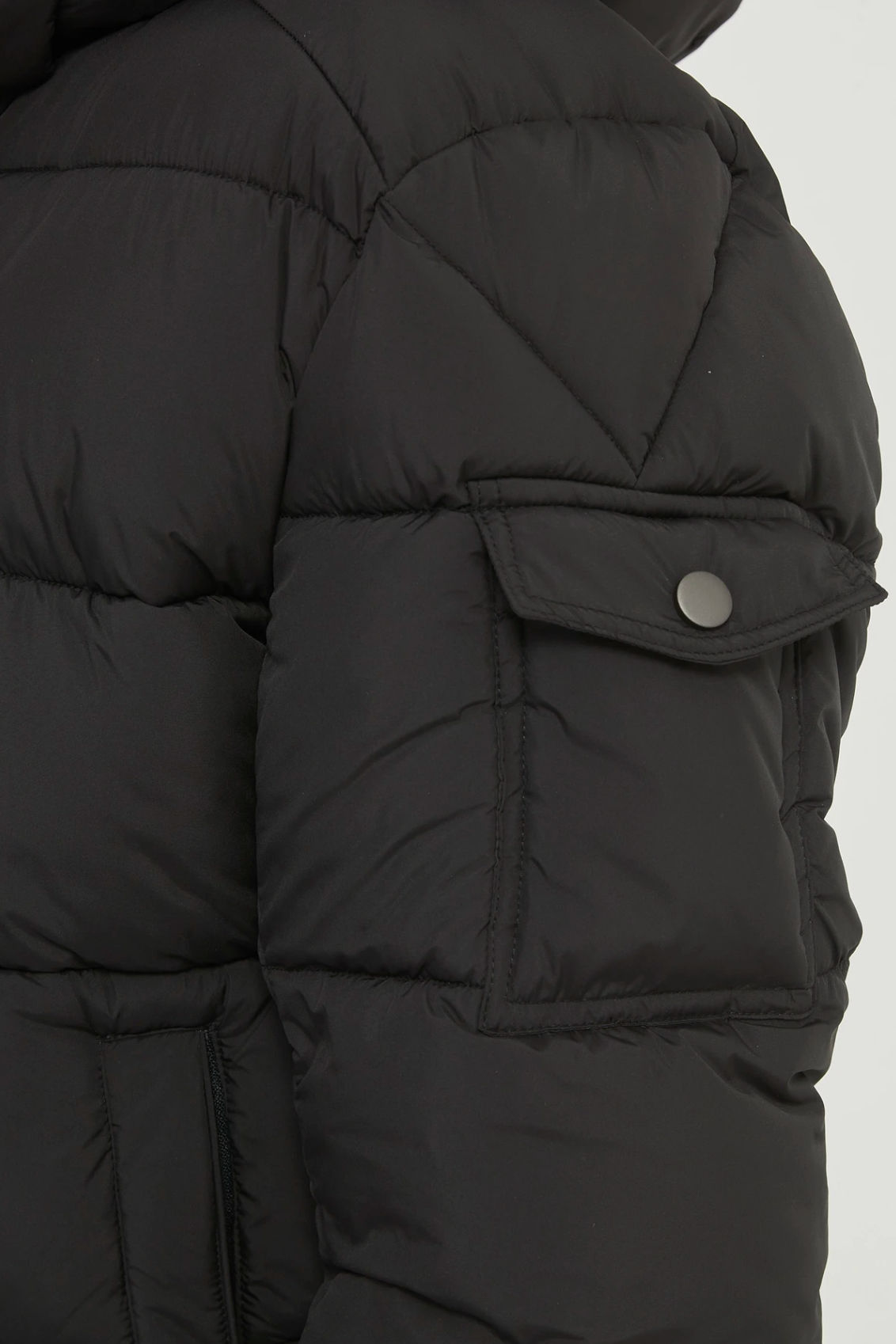 Quilted hooded jacket