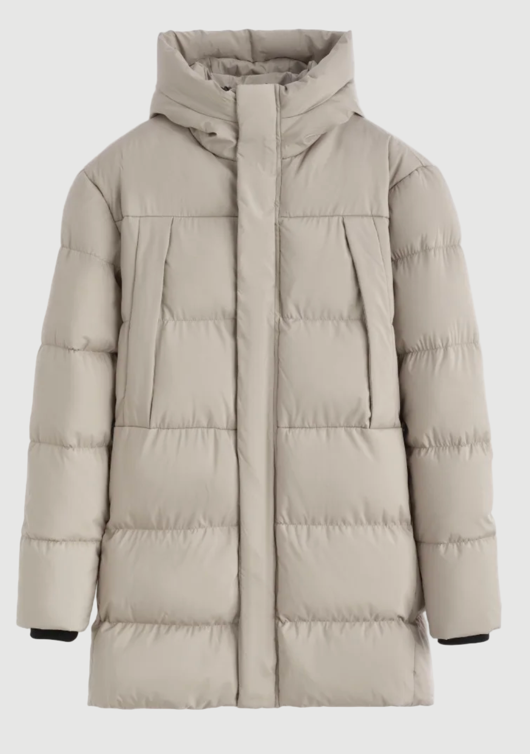 Mikka long puffer jacket beige