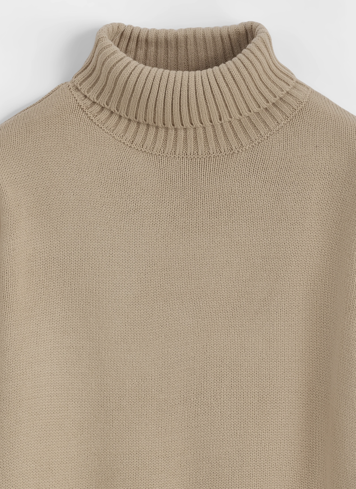 Iso turtle neck sweat beige