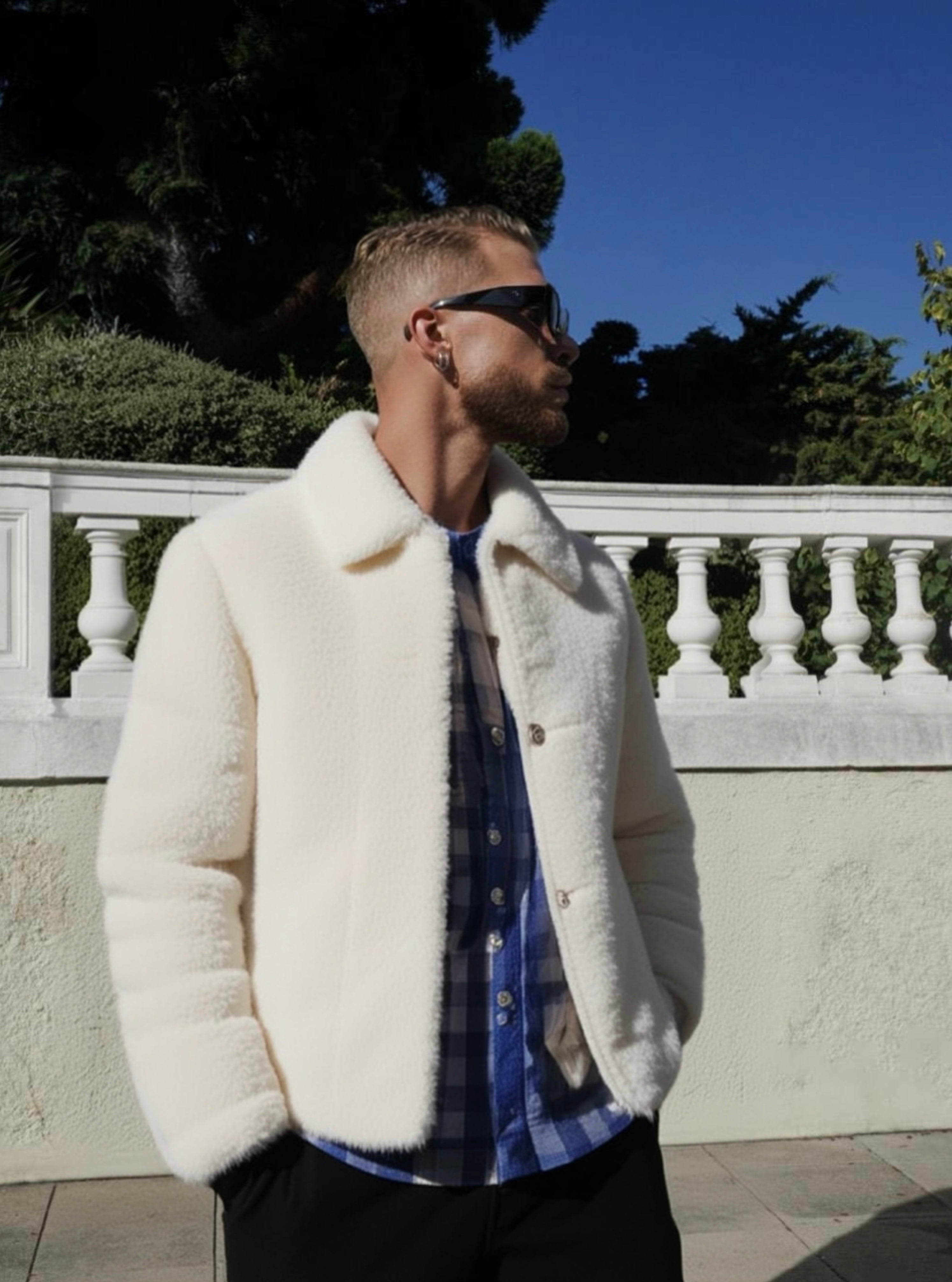 Orazio fur jacket offwhite