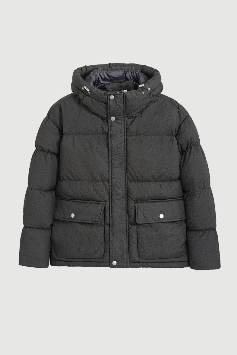 Printed hooded jacket