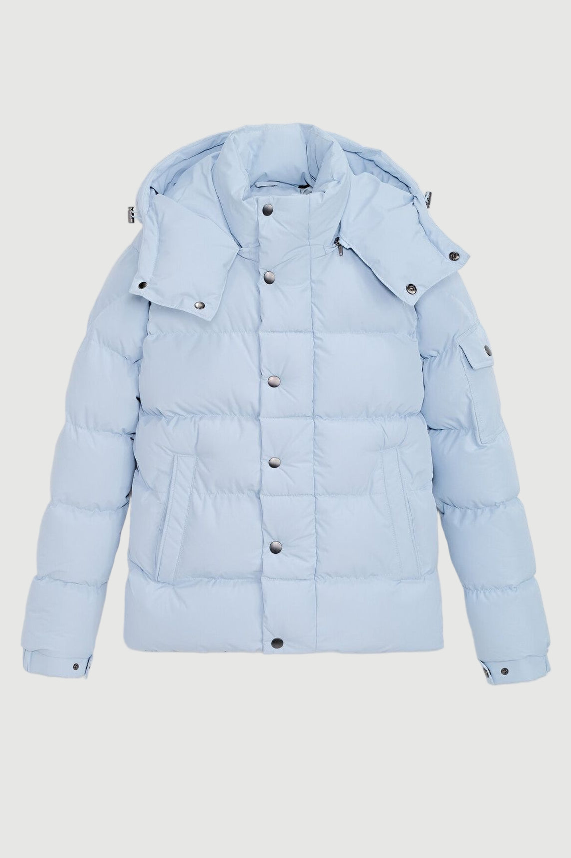 Plain quilted down jacket