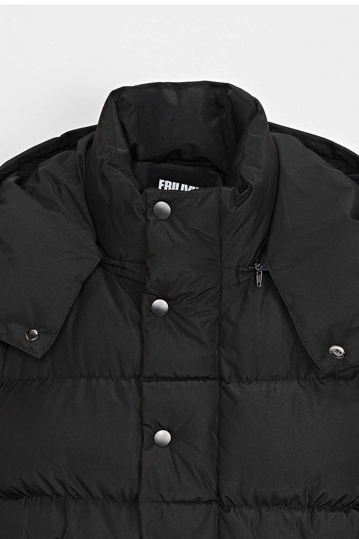 Plain quilted down jacket