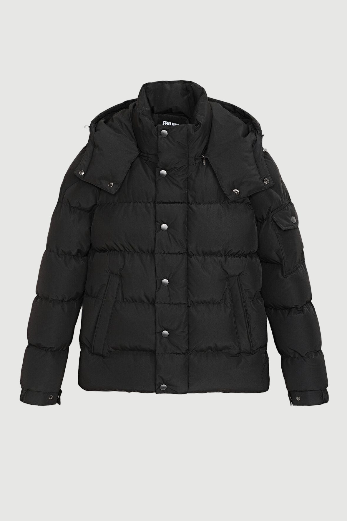 Plain quilted down jacket