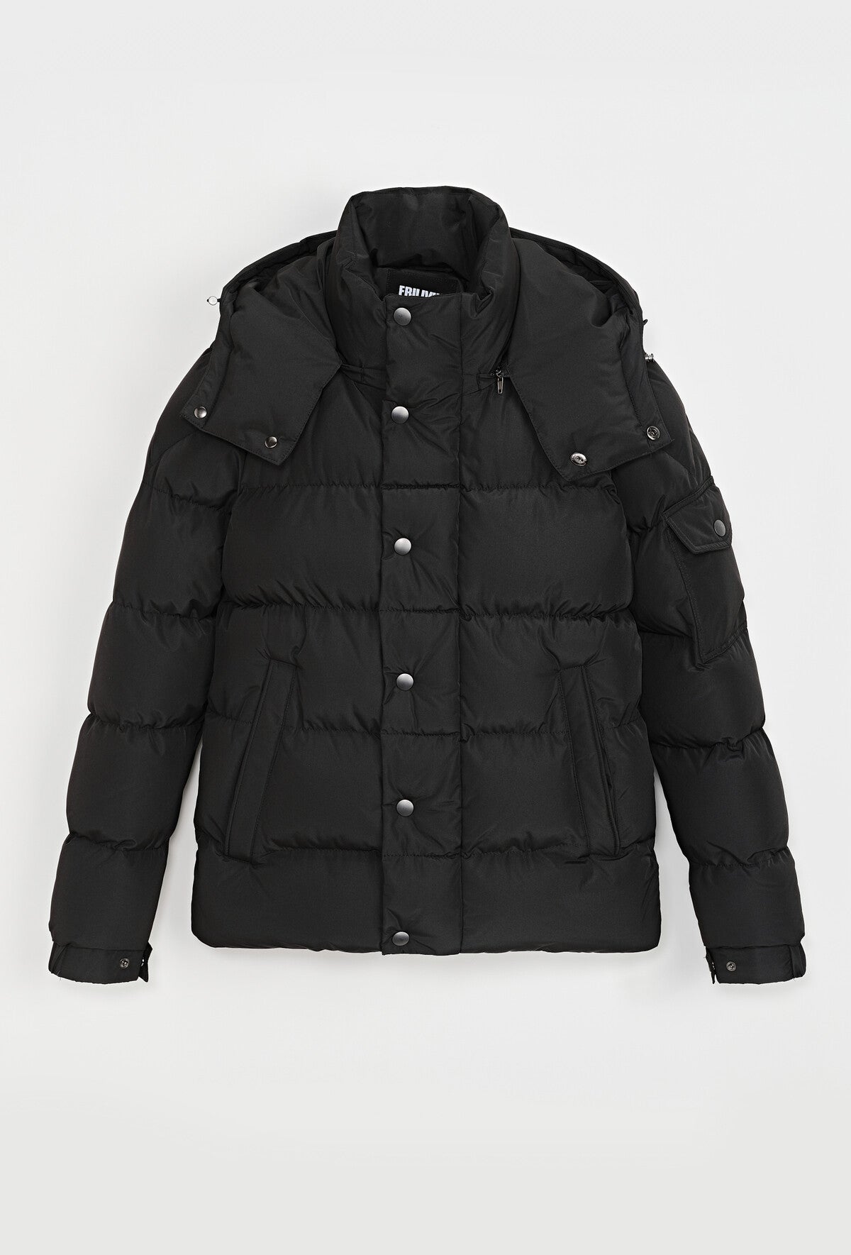 Plain quilted down jacket