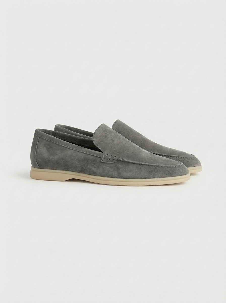 savio yacht loafer grey