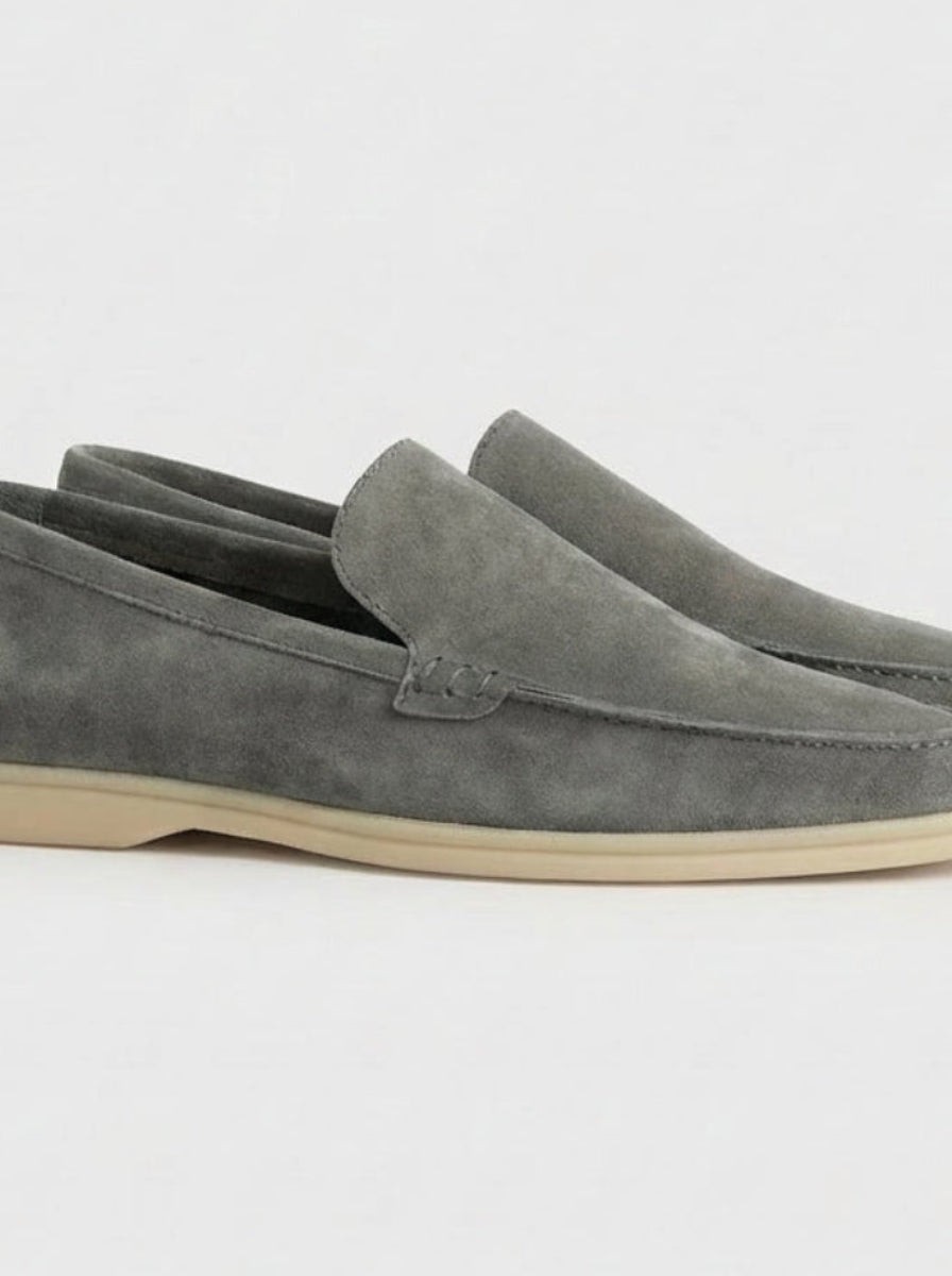 savio yacht loafer grey